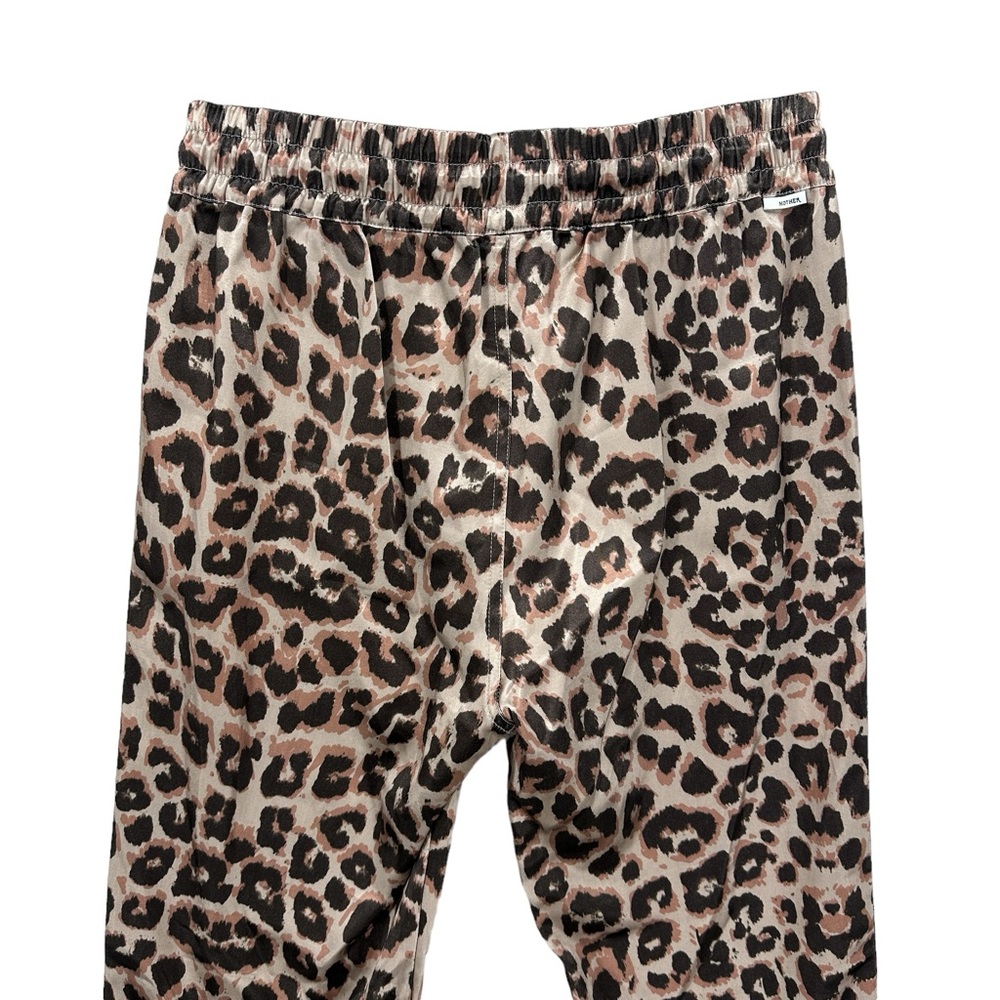 MOTHER Leopard Print Ankle Pants with Stripes - Picture 6 of 9